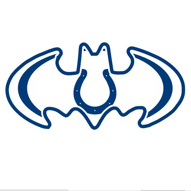 Indianapolis Colts Batman Logo DIY iron on transfer (heat transfer)